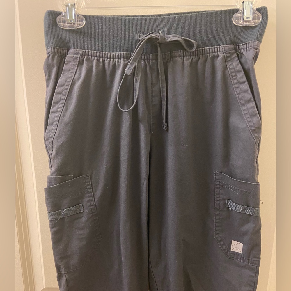 XS jogger scrub bottoms charcoal gray